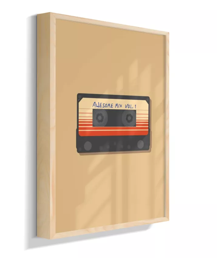 Quadro Mixtape Guardiões da Galáxia