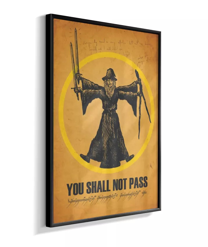 Quadro Senhor dos Anéis - You Shall Not Pass