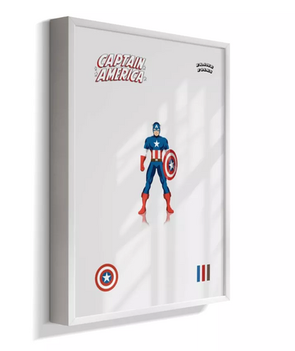 Quadro Capitão America - Clássico