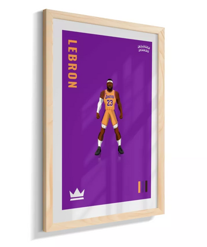 Quadro Lebron James - Purple
