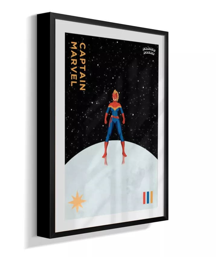 Quadro Capitã Marvel - Helmet - Galáxia