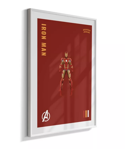 Quadro Homem de ferro - Vingadores Red