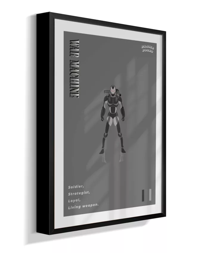 Quadro Máquina de Combate - Preto e Branco
