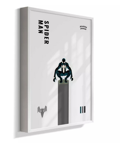 Quadro Homem Aranha Preto