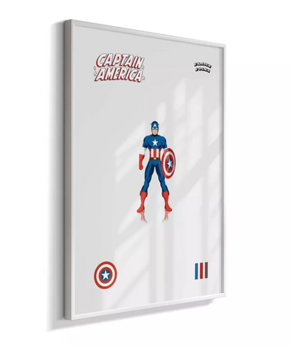 Quadro Capitão America - Clássico