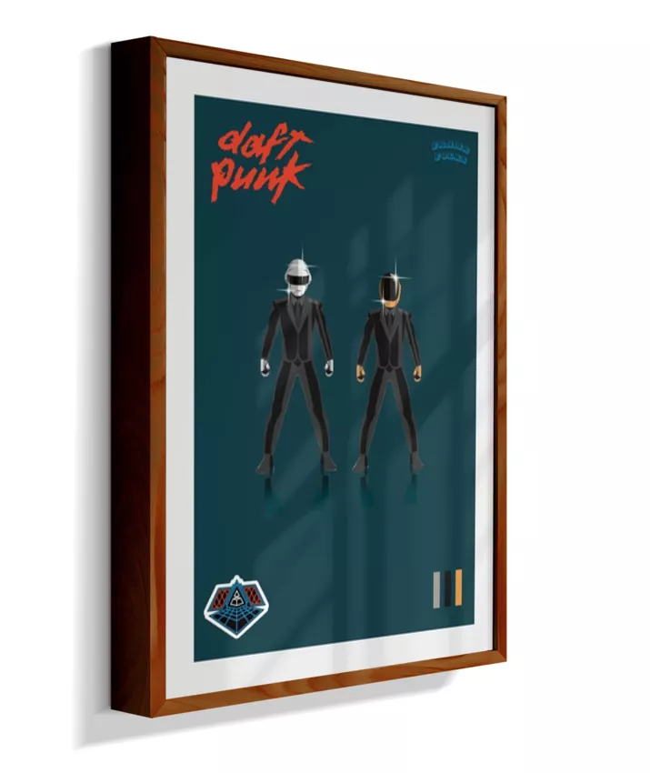 Quadro Daft Punk - Blue
