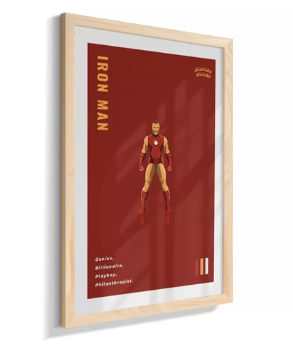 Quadro Homem de ferro - Clássico Red