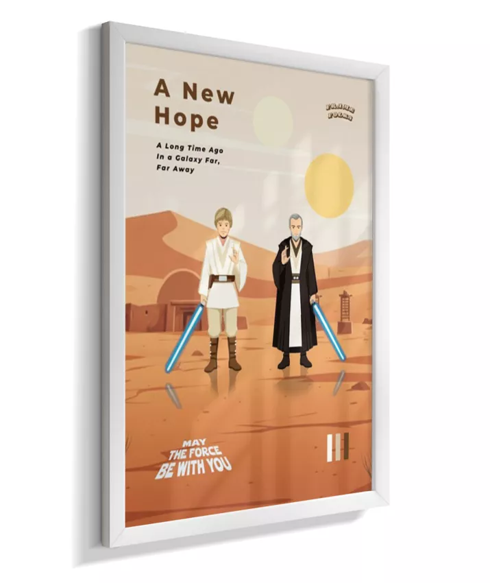 Quadro Star Wars - Uma Nova Esperança