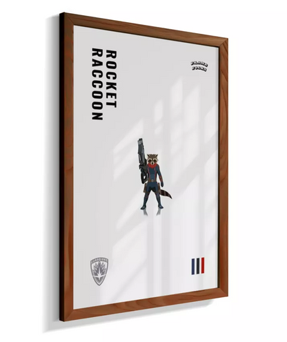 Quadro Rocket Raccoon - Guardiões da Galaxia V. 3