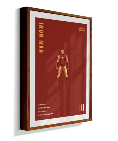 Quadro Homem de ferro - Clássico Red