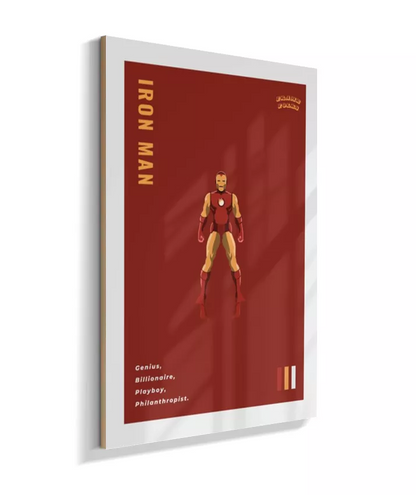 Quadro Homem de ferro - Clássico Red