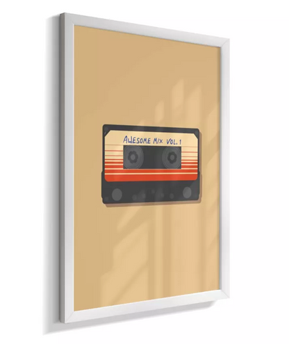 Quadro Mixtape Guardiões da Galáxia