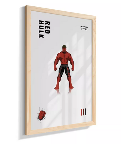 Quadro Hulk Vermelho