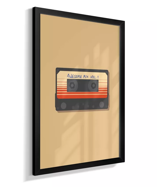 Quadro Mixtape Guardiões da Galáxia