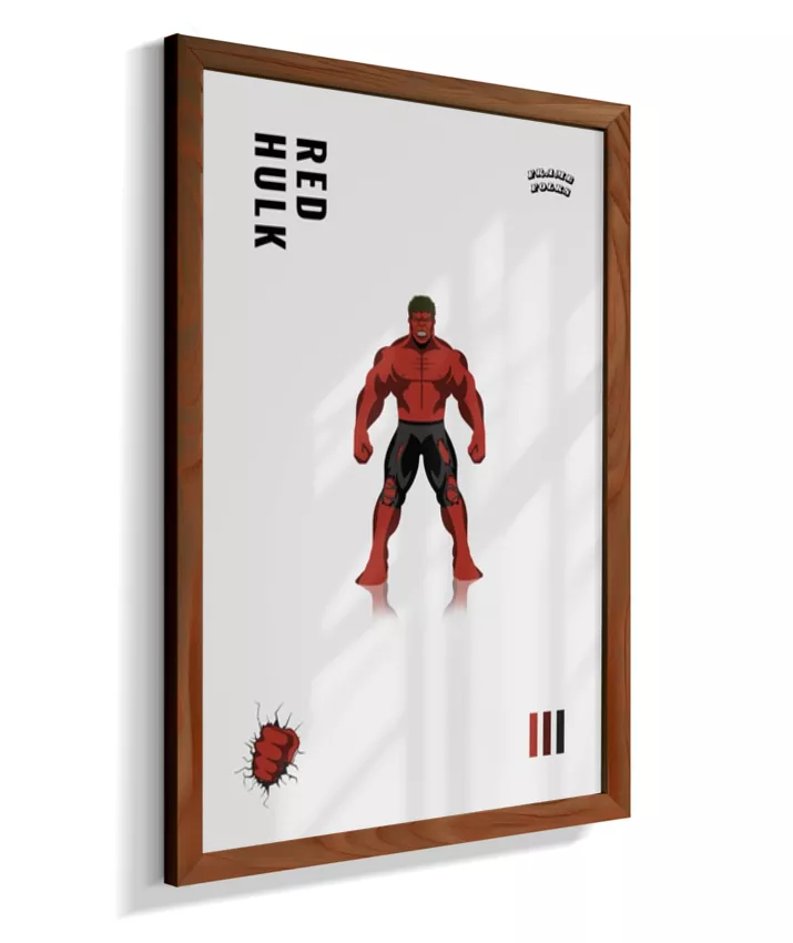 Quadro Hulk Vermelho
