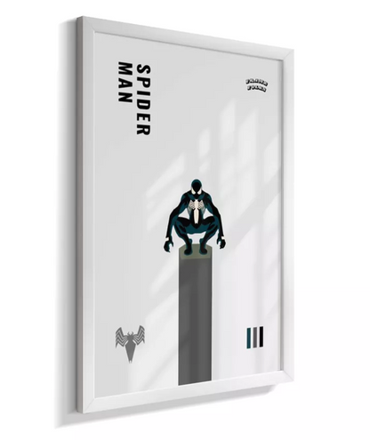 Quadro Homem Aranha Preto