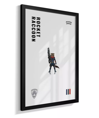 Quadro Rocket Raccoon - Guardiões da Galaxia V. 3
