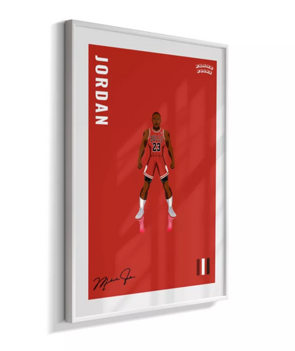 Quadro Michael Jordan - Red