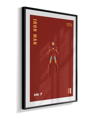 Quadro Homem de ferro - Mk 7 Red