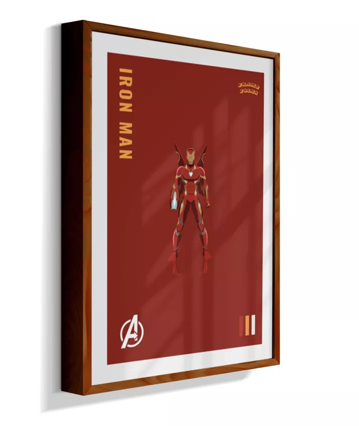 Quadro Homem de ferro - Infinity War Red