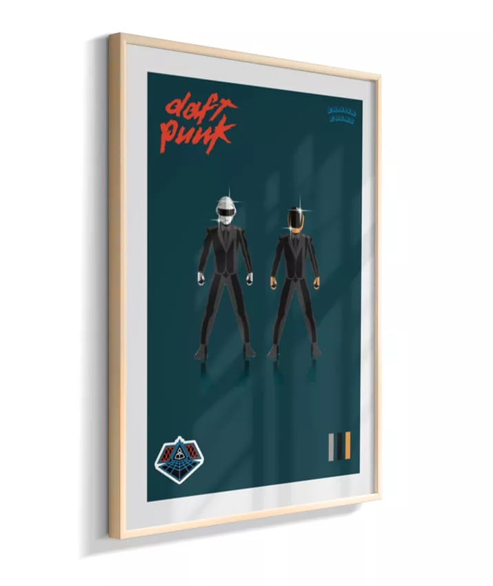 Quadro Daft Punk - Blue
