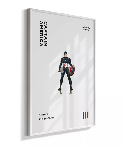 Quadro Capitão America - Endgame
