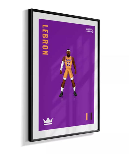Quadro Lebron James - Purple