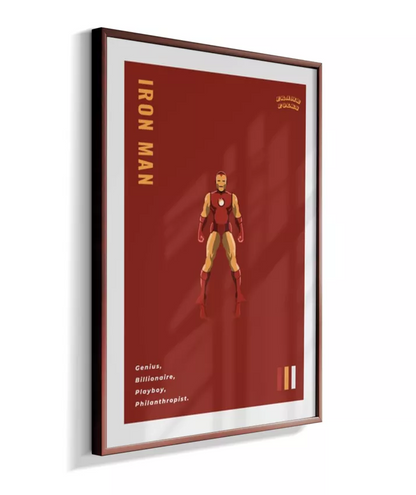 Quadro Homem de ferro - Clássico Red