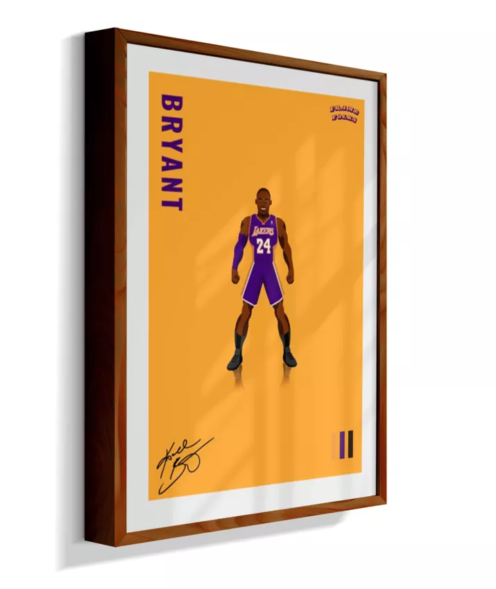 Quadro Kobe Bryant - Yellow