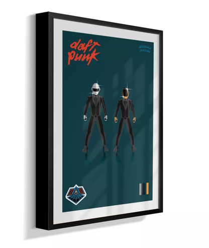Quadro Daft Punk - Blue