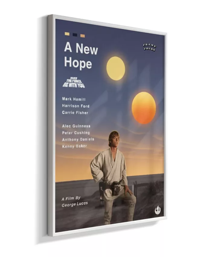 Quadro Star Wars - Uma Nova Esperança - Pôster
