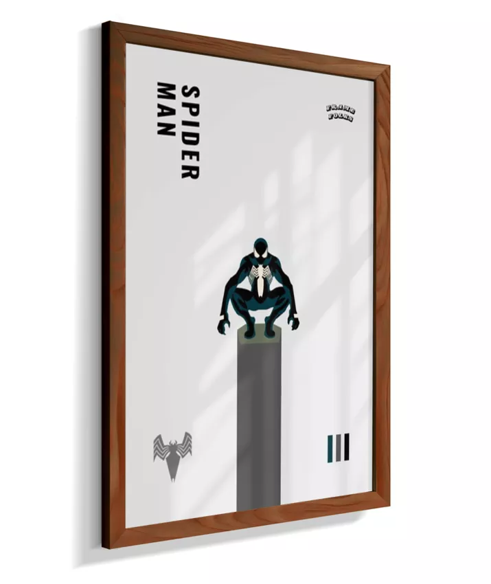 Quadro Homem Aranha Preto