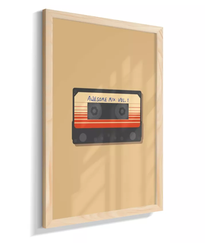 Quadro Mixtape Guardiões da Galáxia