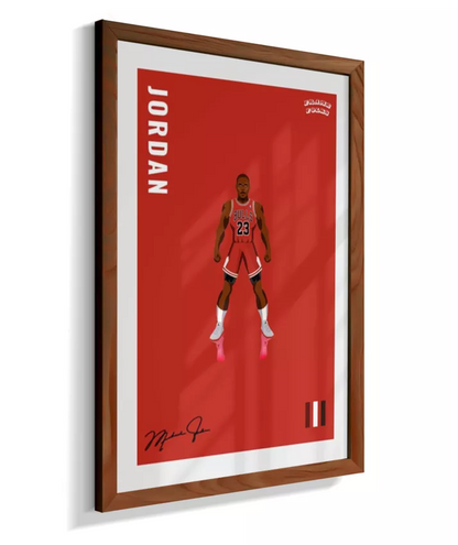 Quadro Michael Jordan - Red