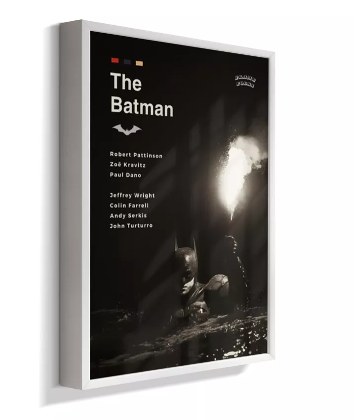 Quadro The Batman Filme - Pôster Preto