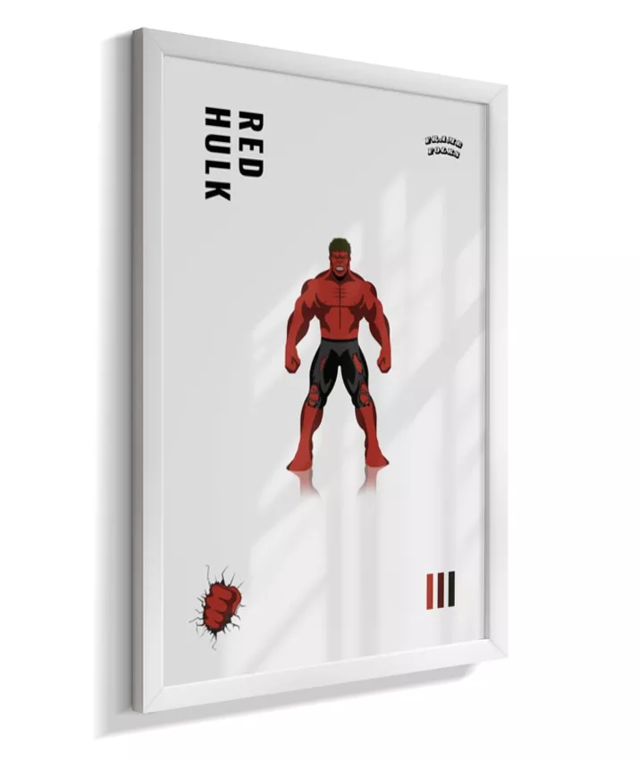 Quadro Hulk Vermelho