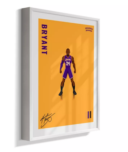 Quadro Kobe Bryant - Yellow