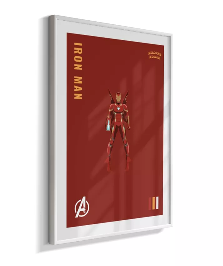 Quadro Homem de ferro - Infinity War Red