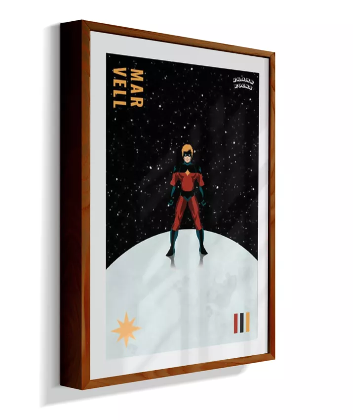 Quadro Capitão Marvel