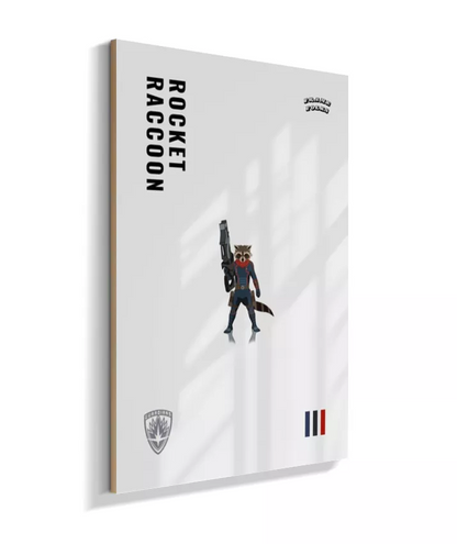 Quadro Rocket Raccoon - Guardiões da Galaxia V. 3