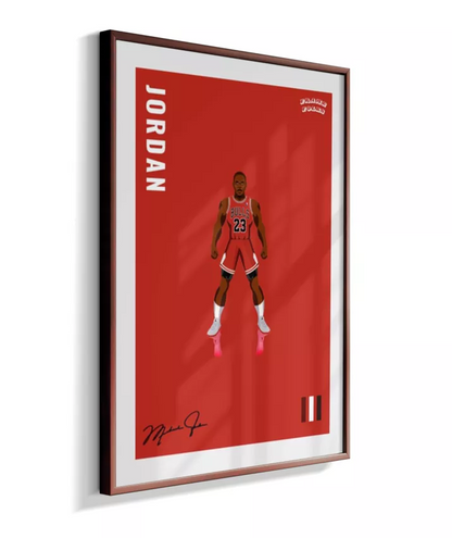 Quadro Michael Jordan - Red