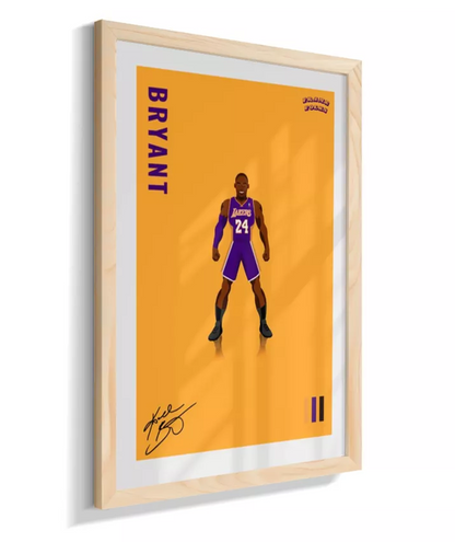 Quadro Kobe Bryant - Yellow