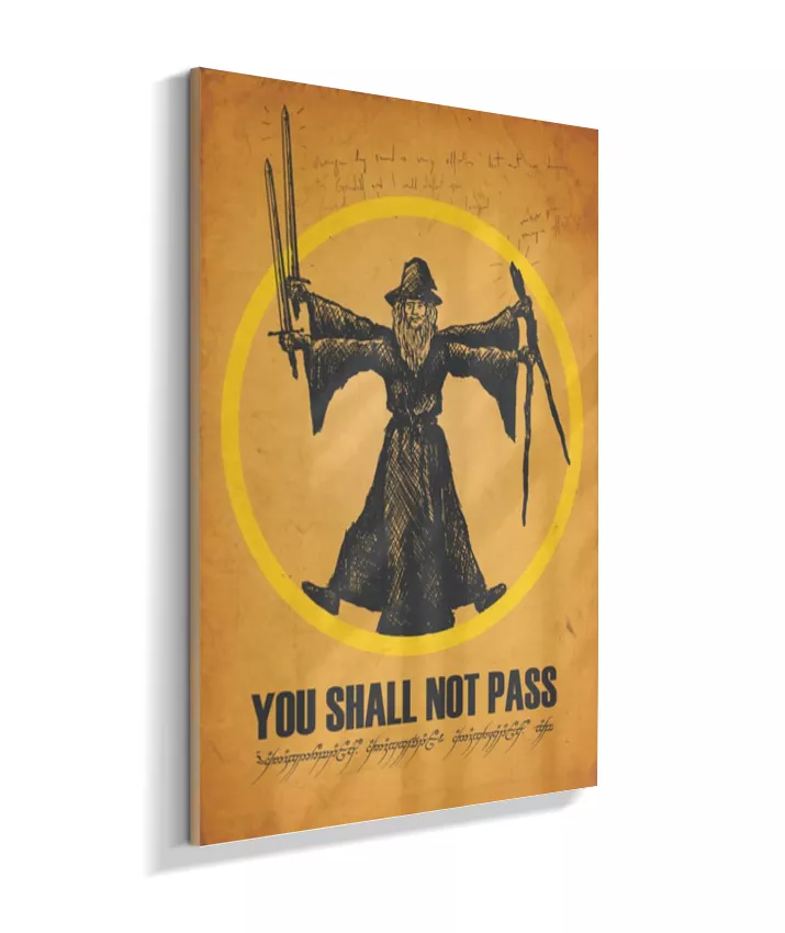 Quadro Senhor dos Anéis - You Shall Not Pass