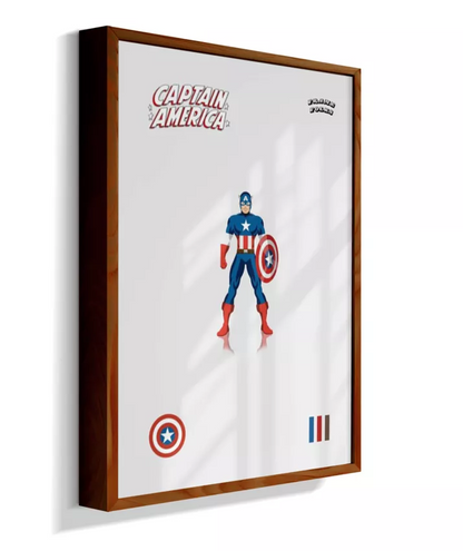 Quadro Capitão America - Clássico