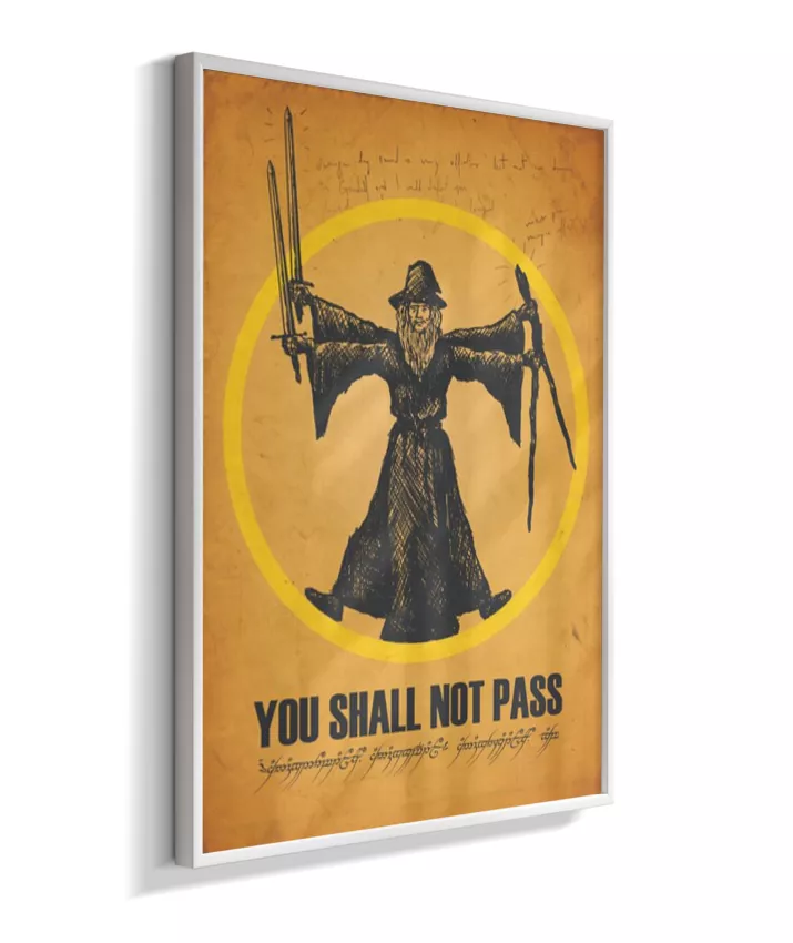 Quadro Senhor dos Anéis - You Shall Not Pass