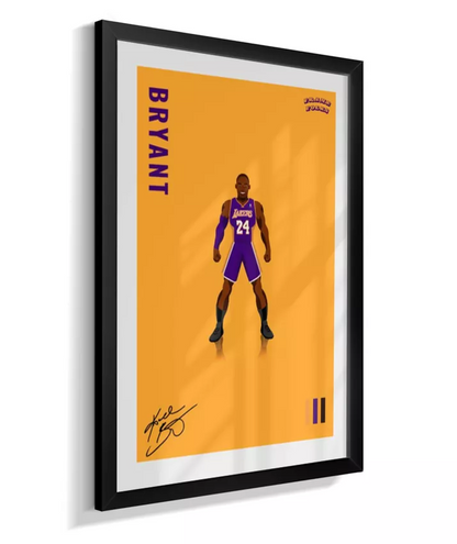 Quadro Kobe Bryant - Yellow