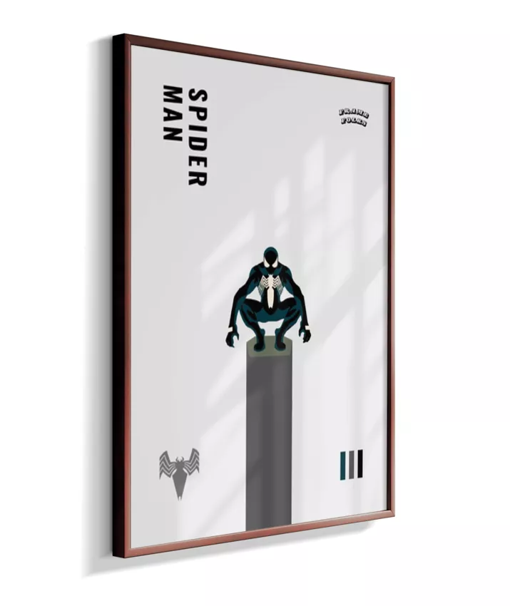 Quadro Homem Aranha Preto