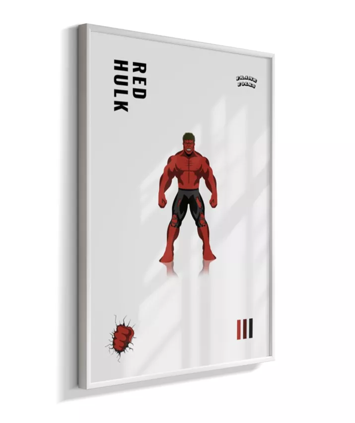Quadro Hulk Vermelho