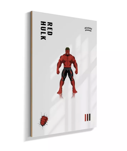 Quadro Hulk Vermelho