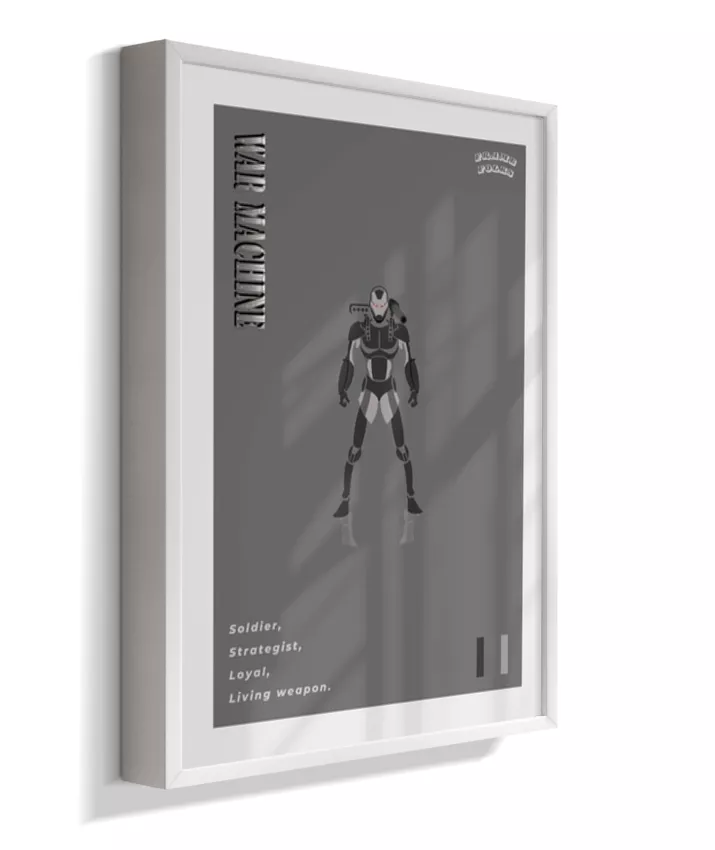 Quadro Máquina de Combate - Preto e Branco
